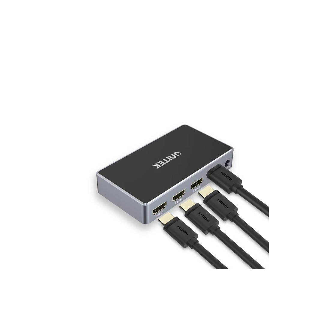 مفتاح Unitek V1111A HDMI 4K 3 في 1 مخرج مفتاح Unitek V1111A HDMI 4K 3 في 1 مخرج